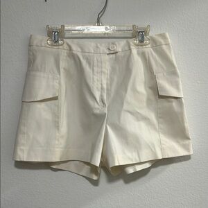 Vintage ADEC2 by Philippe Adec Women's Cream Cargo Shorts Size 6